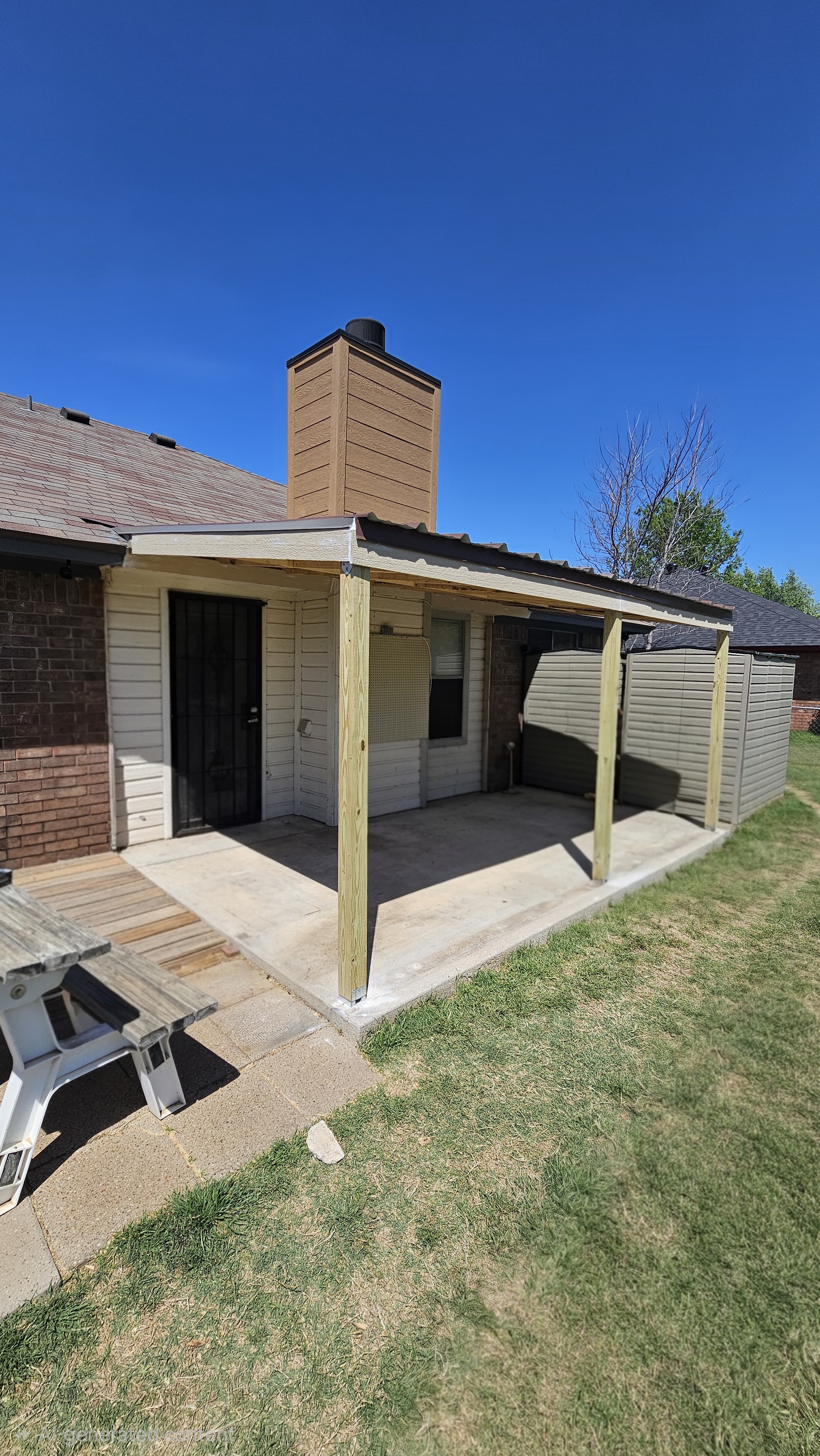 Custom patio covering structure